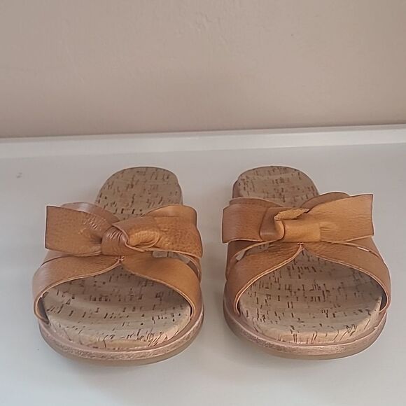 Kork Ease Brigit Slide Slide Sandals Orange Leather Size 10M NWOB - Picture 3 of 16